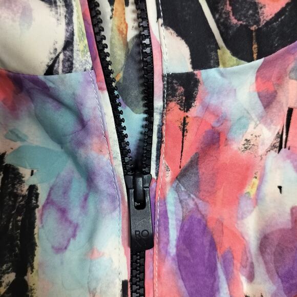 4417)ROXY Women Jet Ski Dri Flight Jetty Snowboard Jacket Small without faux fur - Picture 10 of 15